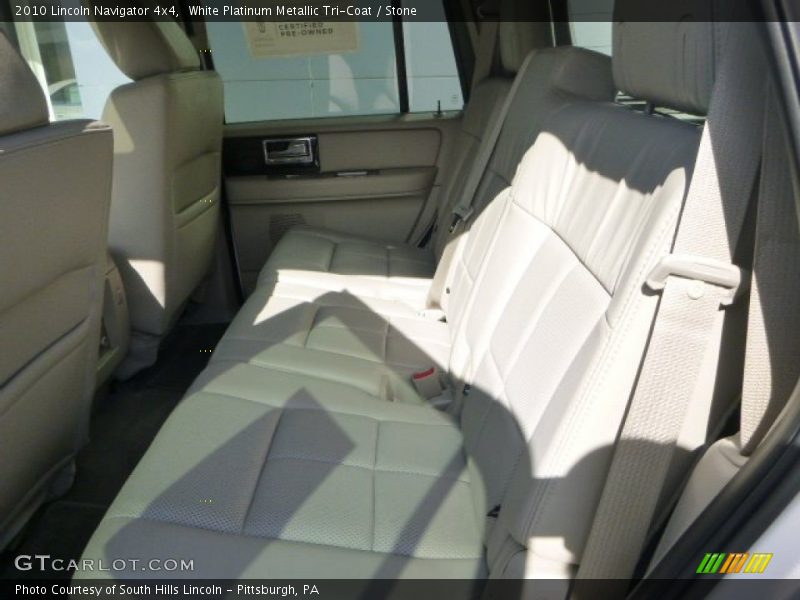 White Platinum Metallic Tri-Coat / Stone 2010 Lincoln Navigator 4x4