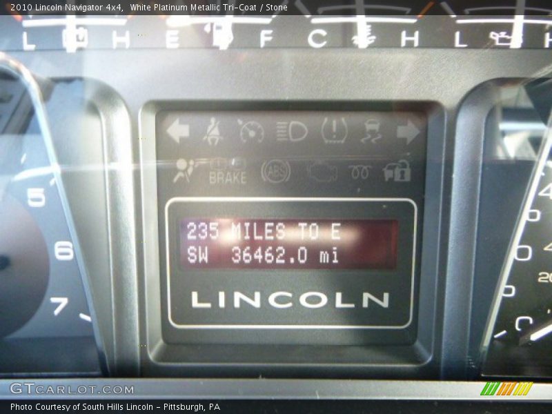 White Platinum Metallic Tri-Coat / Stone 2010 Lincoln Navigator 4x4