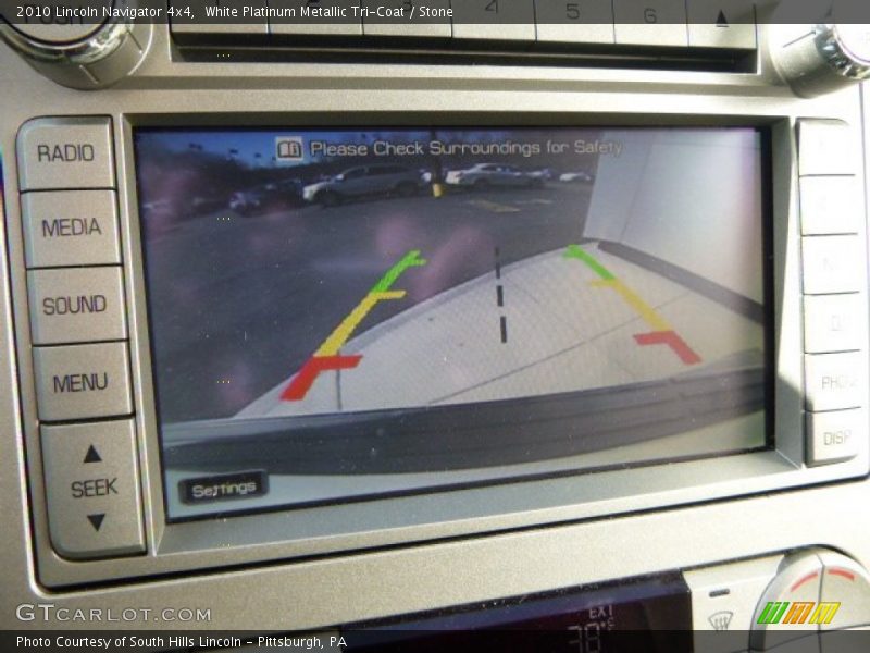 White Platinum Metallic Tri-Coat / Stone 2010 Lincoln Navigator 4x4