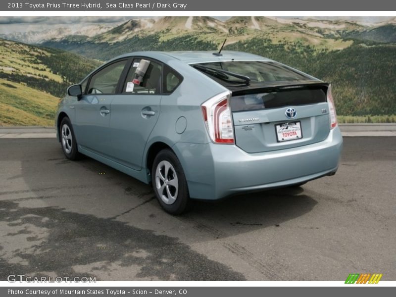 Sea Glass Pearl / Dark Gray 2013 Toyota Prius Three Hybrid