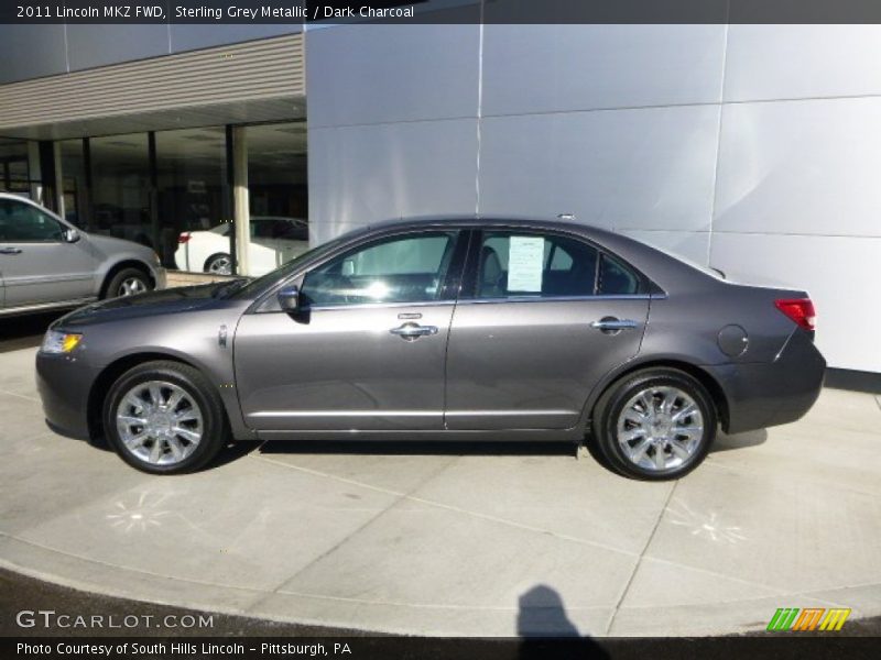 Sterling Grey Metallic / Dark Charcoal 2011 Lincoln MKZ FWD