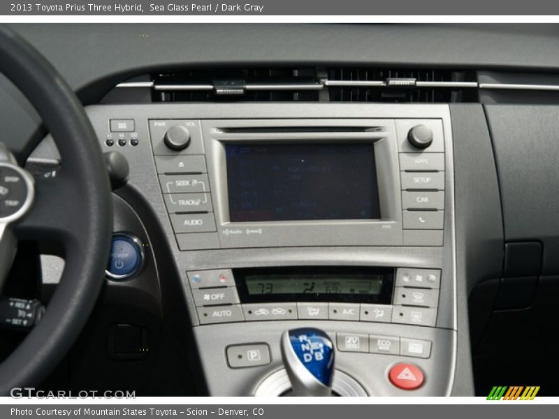 Sea Glass Pearl / Dark Gray 2013 Toyota Prius Three Hybrid