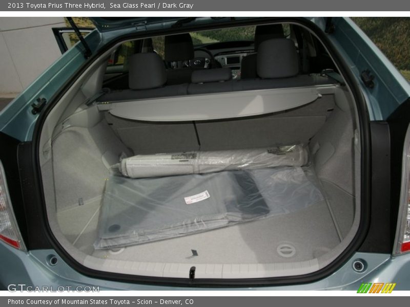 Sea Glass Pearl / Dark Gray 2013 Toyota Prius Three Hybrid
