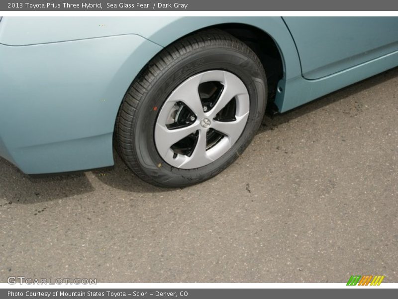 Sea Glass Pearl / Dark Gray 2013 Toyota Prius Three Hybrid