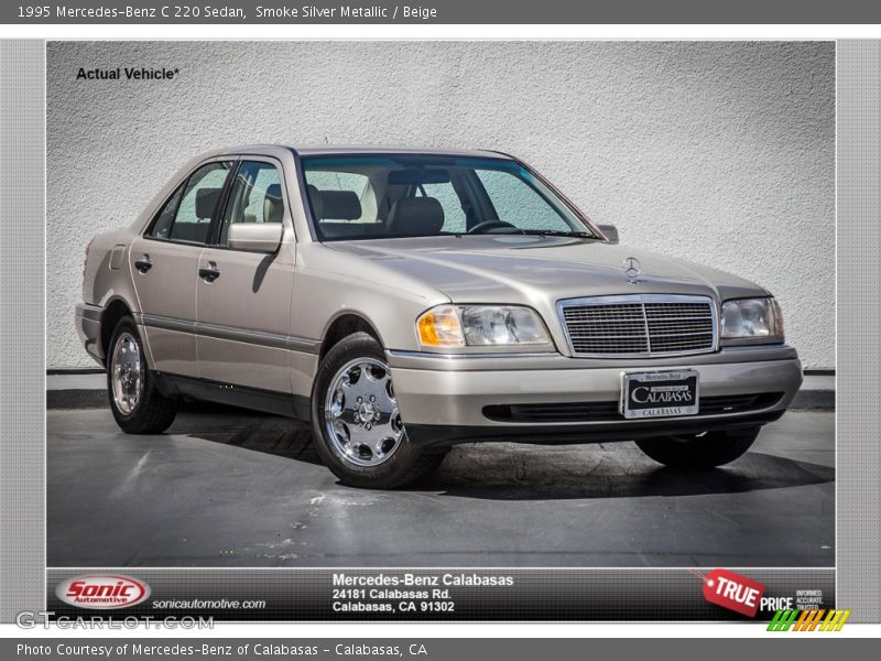 Smoke Silver Metallic / Beige 1995 Mercedes-Benz C 220 Sedan