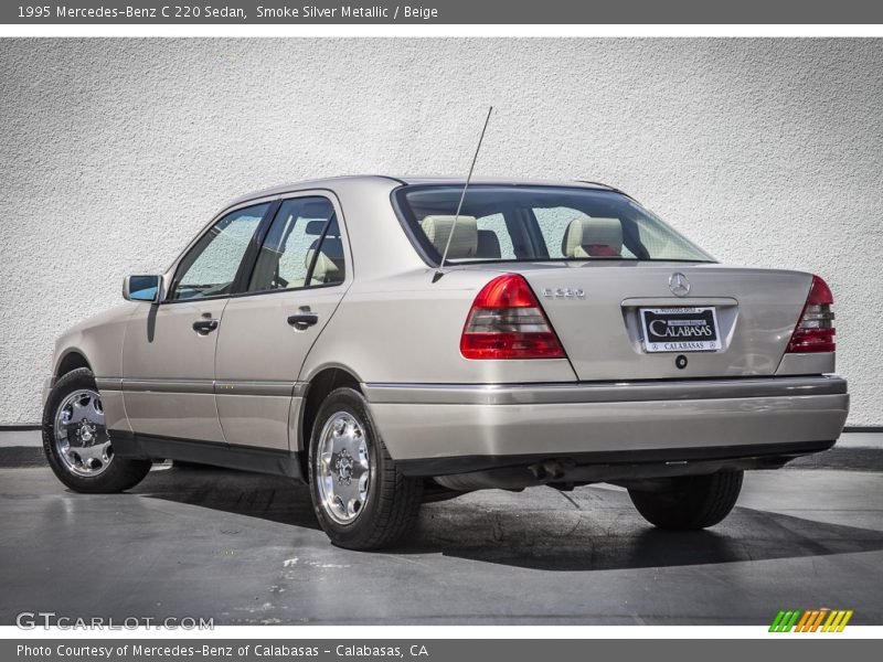 Smoke Silver Metallic / Beige 1995 Mercedes-Benz C 220 Sedan