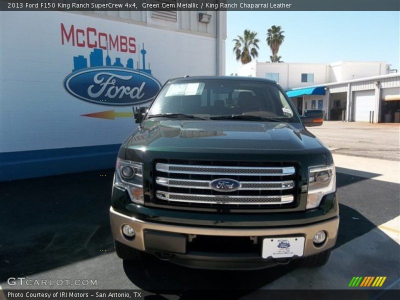 Green Gem Metallic / King Ranch Chaparral Leather 2013 Ford F150 King Ranch SuperCrew 4x4