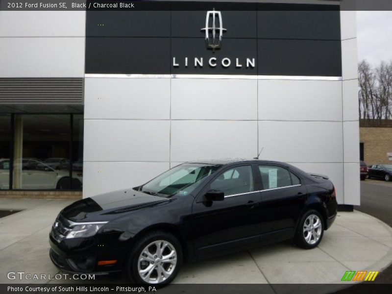 Black / Charcoal Black 2012 Ford Fusion SE