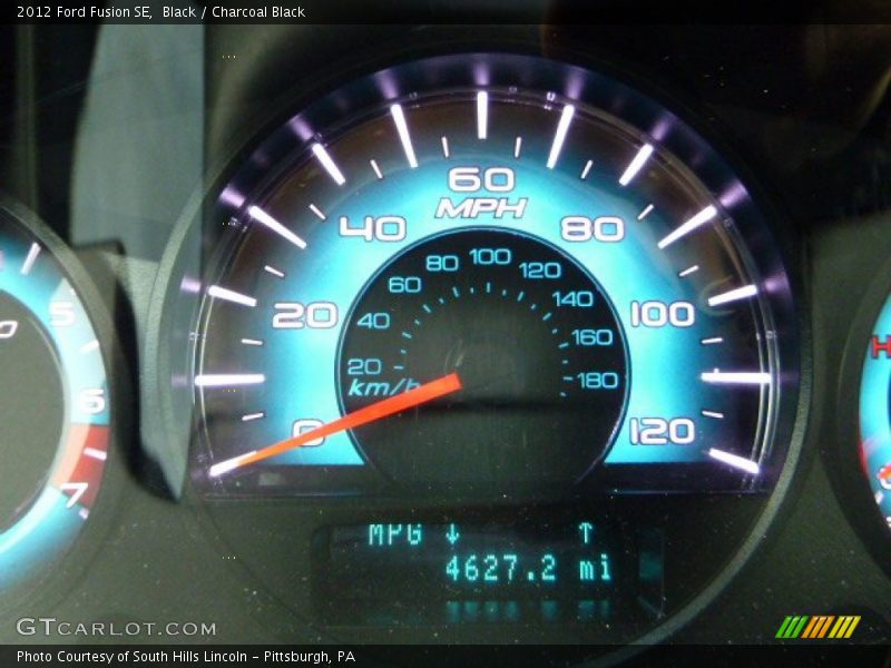 Black / Charcoal Black 2012 Ford Fusion SE