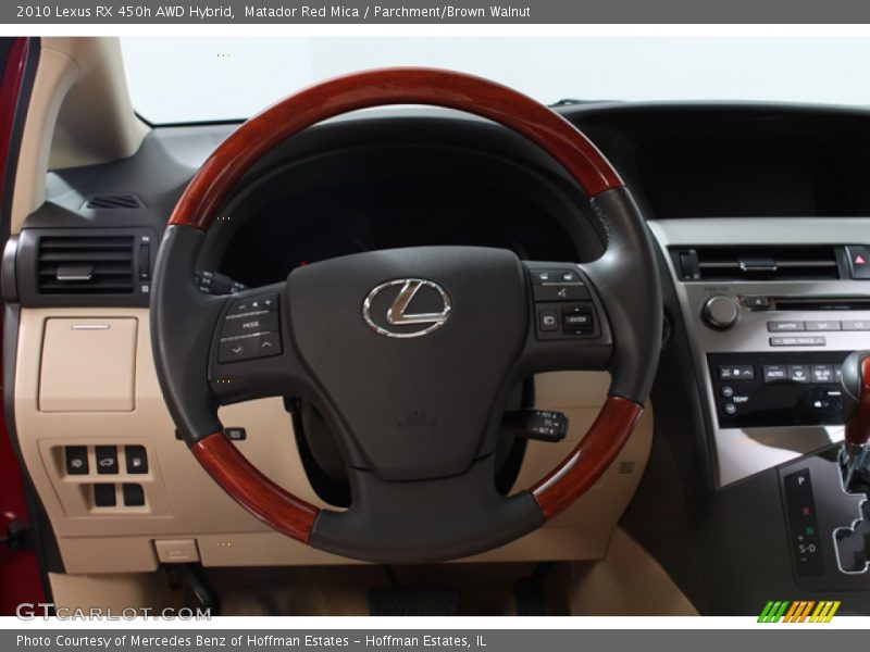 Matador Red Mica / Parchment/Brown Walnut 2010 Lexus RX 450h AWD Hybrid