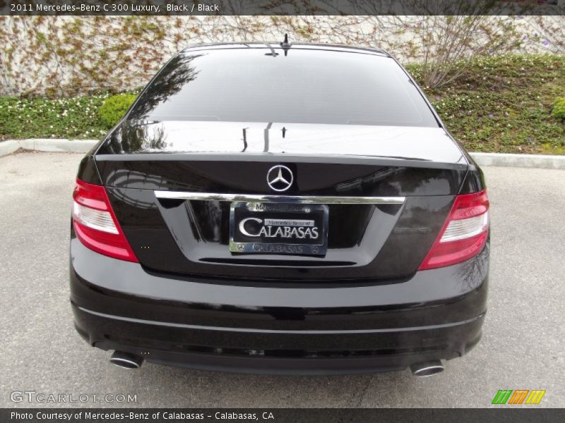 Black / Black 2011 Mercedes-Benz C 300 Luxury