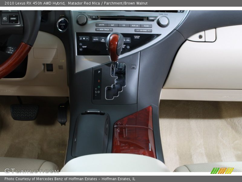 Matador Red Mica / Parchment/Brown Walnut 2010 Lexus RX 450h AWD Hybrid