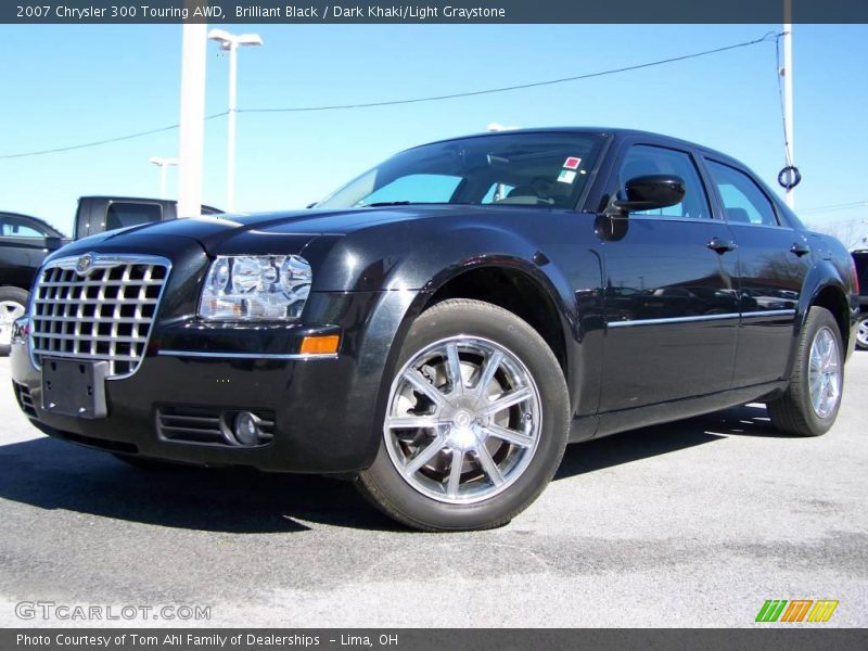 Brilliant Black / Dark Khaki/Light Graystone 2007 Chrysler 300 Touring AWD