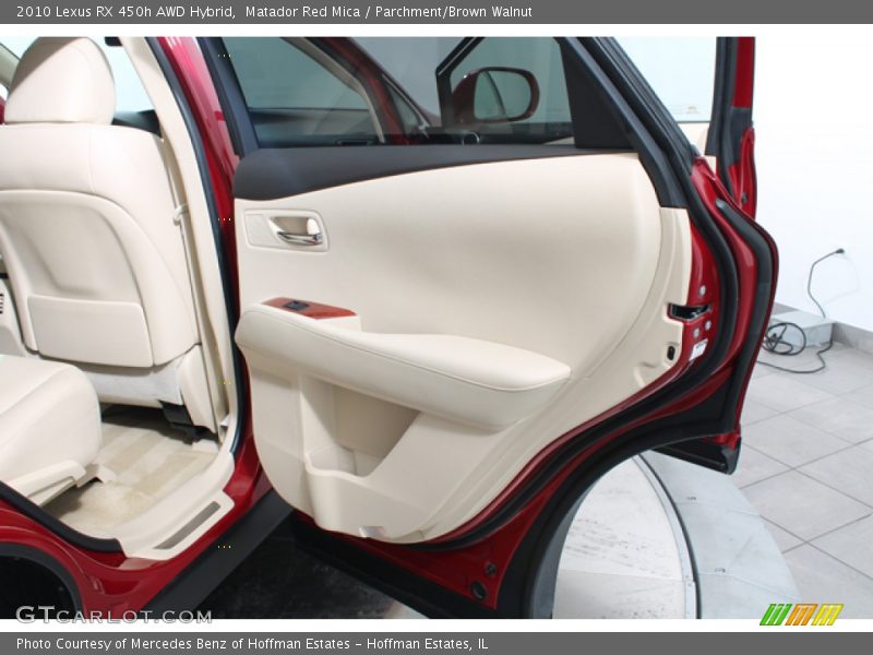 Matador Red Mica / Parchment/Brown Walnut 2010 Lexus RX 450h AWD Hybrid