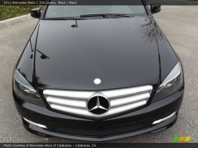 Black / Black 2011 Mercedes-Benz C 300 Luxury