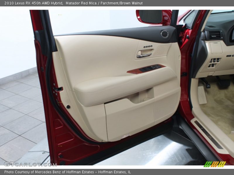 Matador Red Mica / Parchment/Brown Walnut 2010 Lexus RX 450h AWD Hybrid