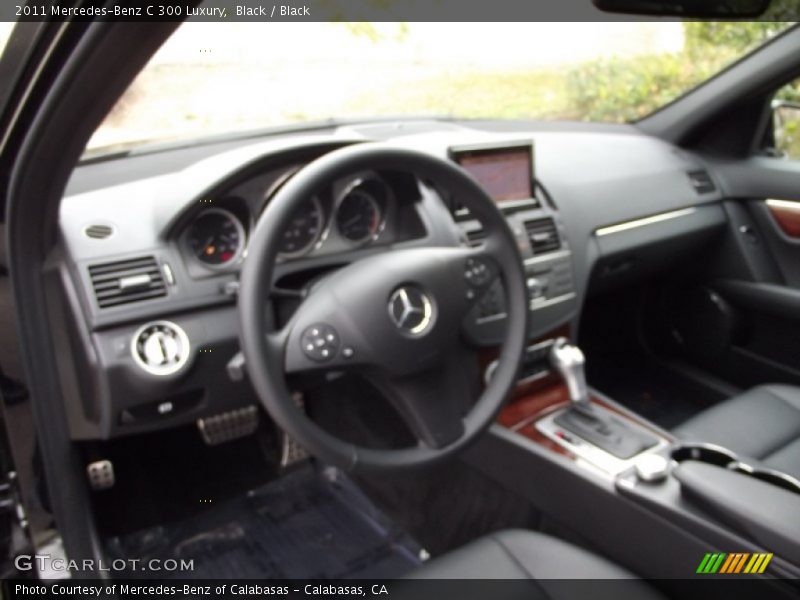 Black / Black 2011 Mercedes-Benz C 300 Luxury
