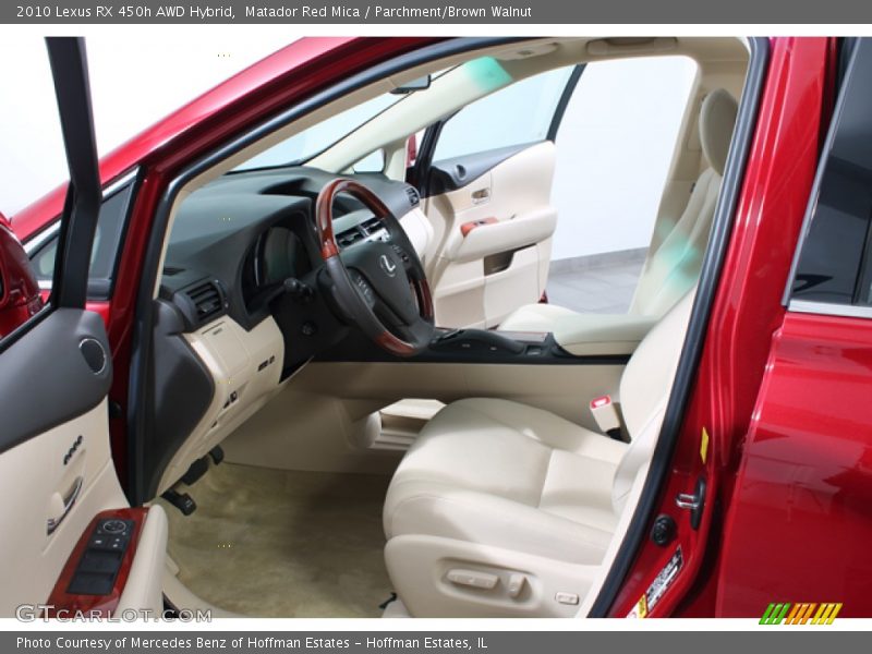 Matador Red Mica / Parchment/Brown Walnut 2010 Lexus RX 450h AWD Hybrid