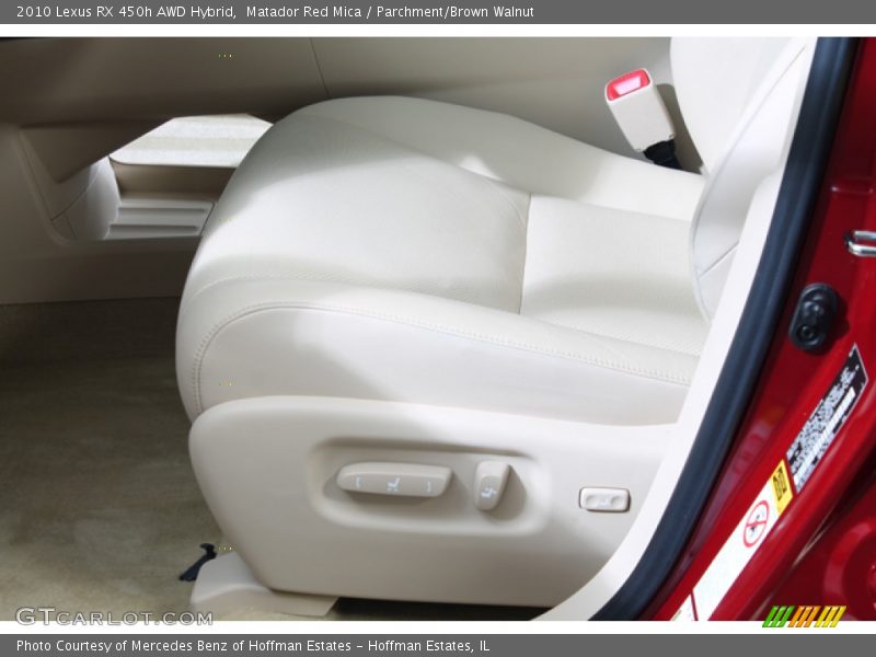 Matador Red Mica / Parchment/Brown Walnut 2010 Lexus RX 450h AWD Hybrid