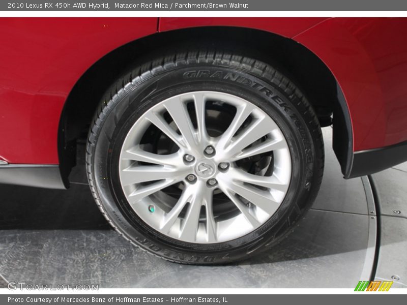 Matador Red Mica / Parchment/Brown Walnut 2010 Lexus RX 450h AWD Hybrid