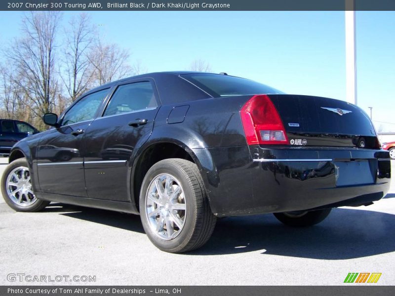 Brilliant Black / Dark Khaki/Light Graystone 2007 Chrysler 300 Touring AWD