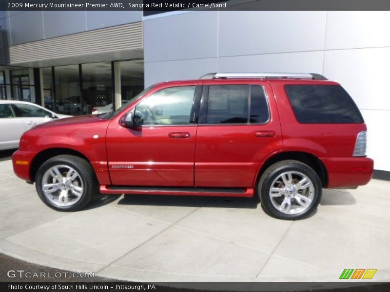  2009 Mountaineer Premier AWD Sangria Red Metallic
