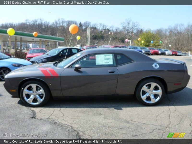Granite Crystal Metallic / Dark Slate Gray 2013 Dodge Challenger R/T Plus