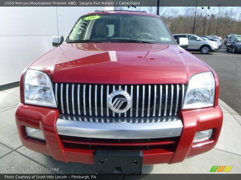 Sangria Red Metallic / Camel/Sand 2009 Mercury Mountaineer Premier AWD