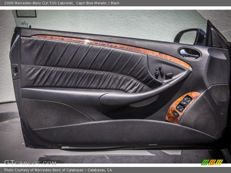 Capri Blue Metallic / Black 2006 Mercedes-Benz CLK 500 Cabriolet