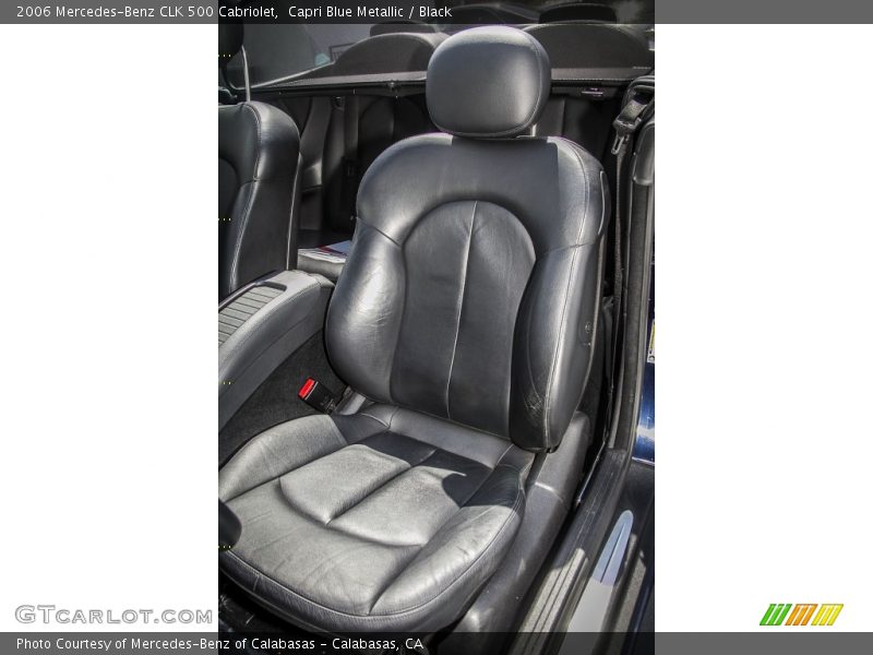 Capri Blue Metallic / Black 2006 Mercedes-Benz CLK 500 Cabriolet