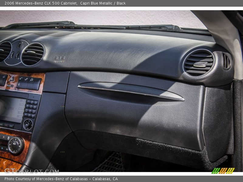 Capri Blue Metallic / Black 2006 Mercedes-Benz CLK 500 Cabriolet