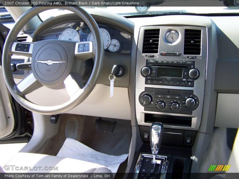 Brilliant Black / Dark Khaki/Light Graystone 2007 Chrysler 300 Touring AWD