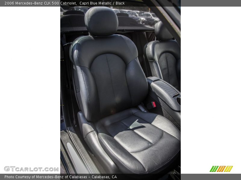 Capri Blue Metallic / Black 2006 Mercedes-Benz CLK 500 Cabriolet