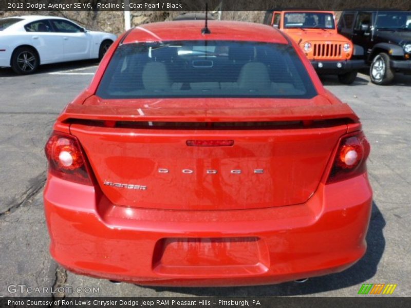 Redline 2-Coat Pearl / Black 2013 Dodge Avenger SE V6