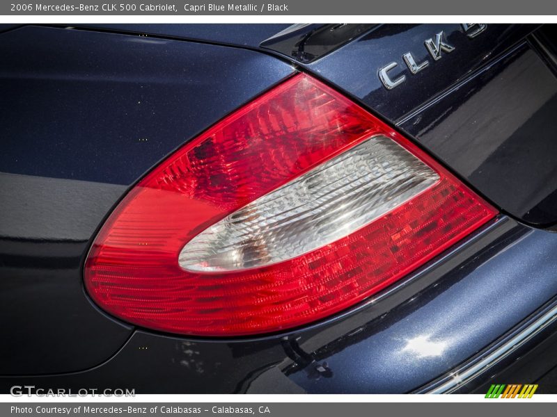 Capri Blue Metallic / Black 2006 Mercedes-Benz CLK 500 Cabriolet