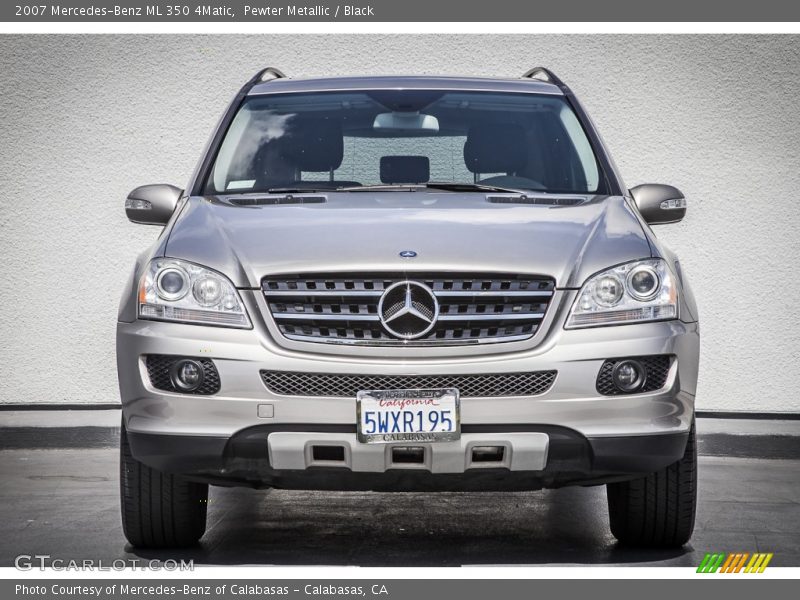 Pewter Metallic / Black 2007 Mercedes-Benz ML 350 4Matic