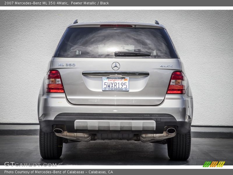 Pewter Metallic / Black 2007 Mercedes-Benz ML 350 4Matic