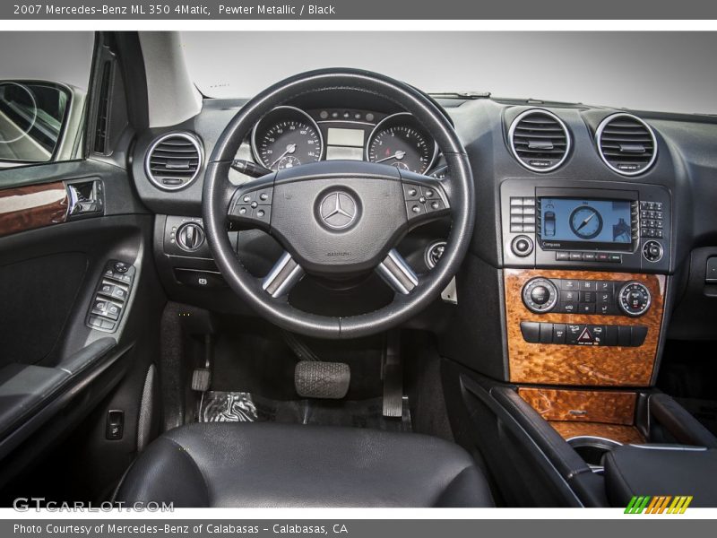 Pewter Metallic / Black 2007 Mercedes-Benz ML 350 4Matic