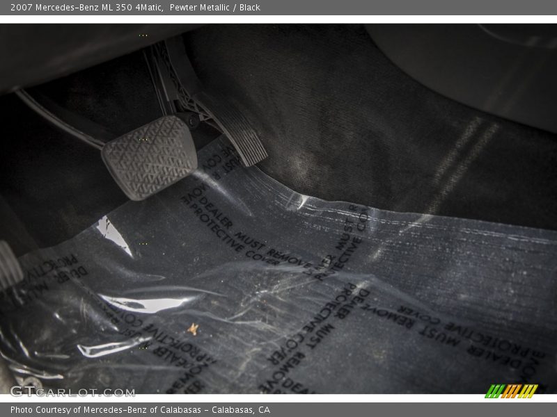 Pewter Metallic / Black 2007 Mercedes-Benz ML 350 4Matic
