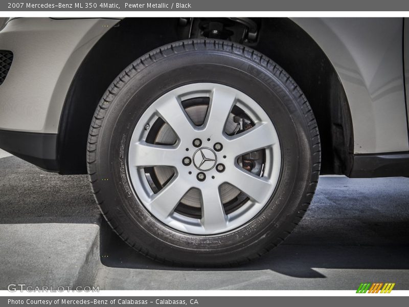 Pewter Metallic / Black 2007 Mercedes-Benz ML 350 4Matic