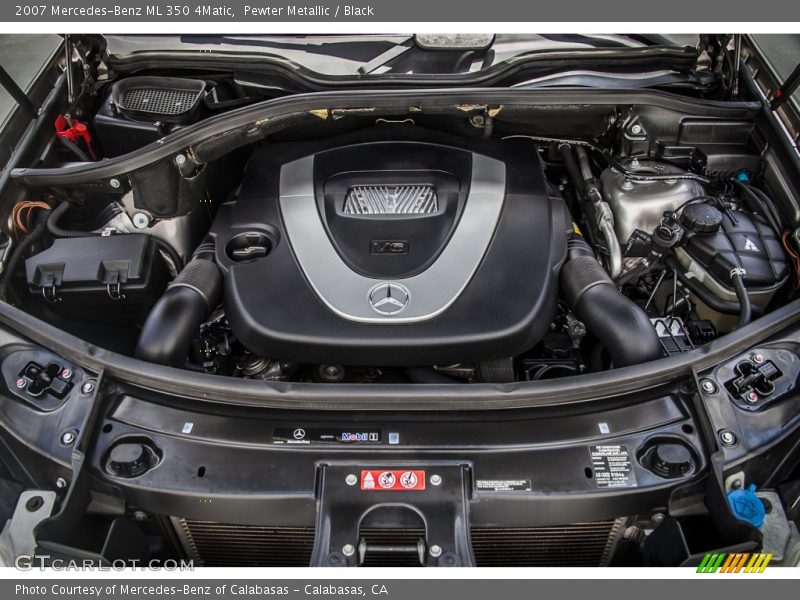 Pewter Metallic / Black 2007 Mercedes-Benz ML 350 4Matic