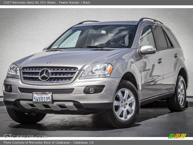 Pewter Metallic / Black 2007 Mercedes-Benz ML 350 4Matic
