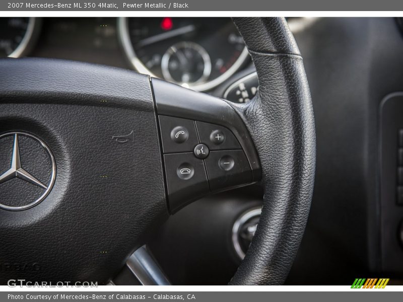 Pewter Metallic / Black 2007 Mercedes-Benz ML 350 4Matic