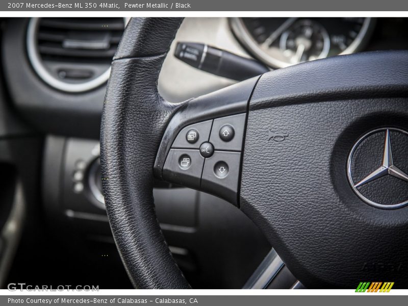 Pewter Metallic / Black 2007 Mercedes-Benz ML 350 4Matic