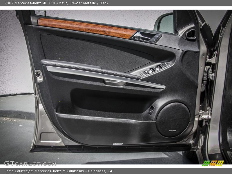 Pewter Metallic / Black 2007 Mercedes-Benz ML 350 4Matic