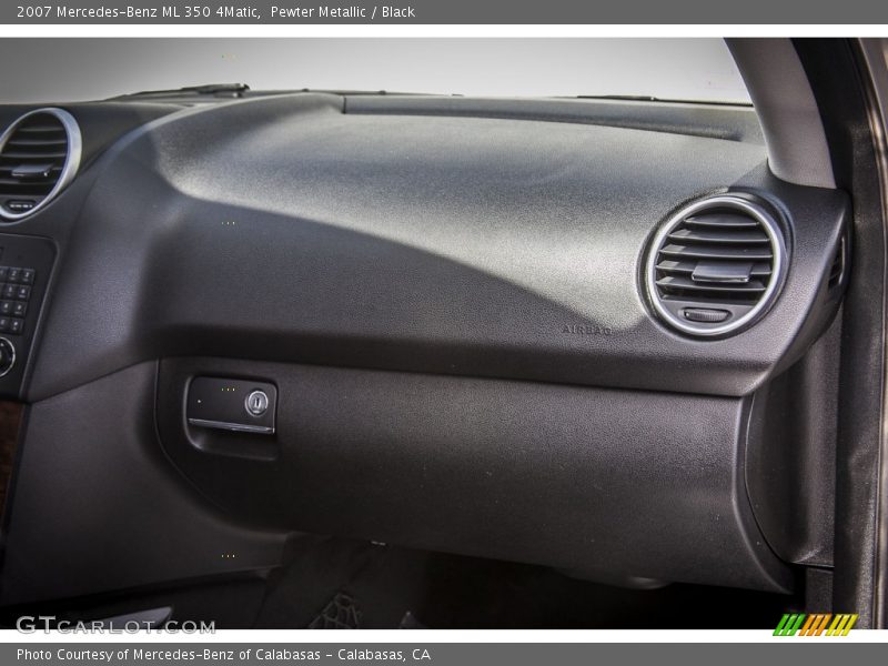 Pewter Metallic / Black 2007 Mercedes-Benz ML 350 4Matic