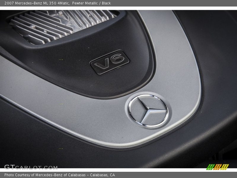 Pewter Metallic / Black 2007 Mercedes-Benz ML 350 4Matic