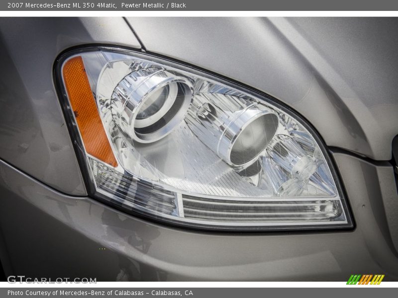 Pewter Metallic / Black 2007 Mercedes-Benz ML 350 4Matic