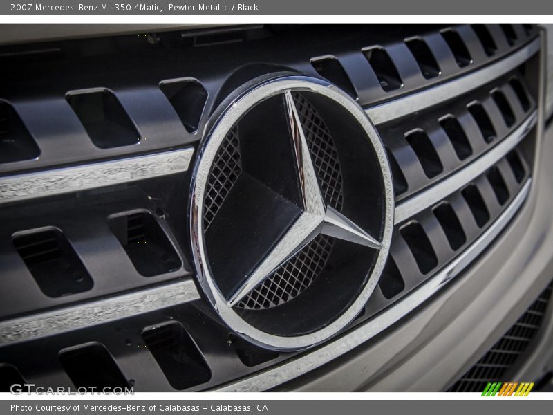 Pewter Metallic / Black 2007 Mercedes-Benz ML 350 4Matic