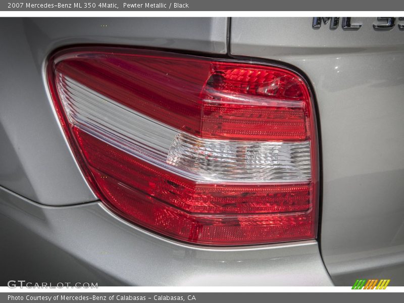 Pewter Metallic / Black 2007 Mercedes-Benz ML 350 4Matic